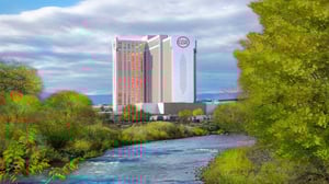 Grand Sierra Resort View Over the Truckee River