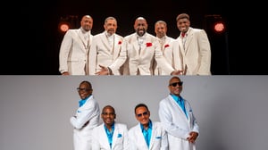 image of R&B groups The Temptations and The Four Tops
